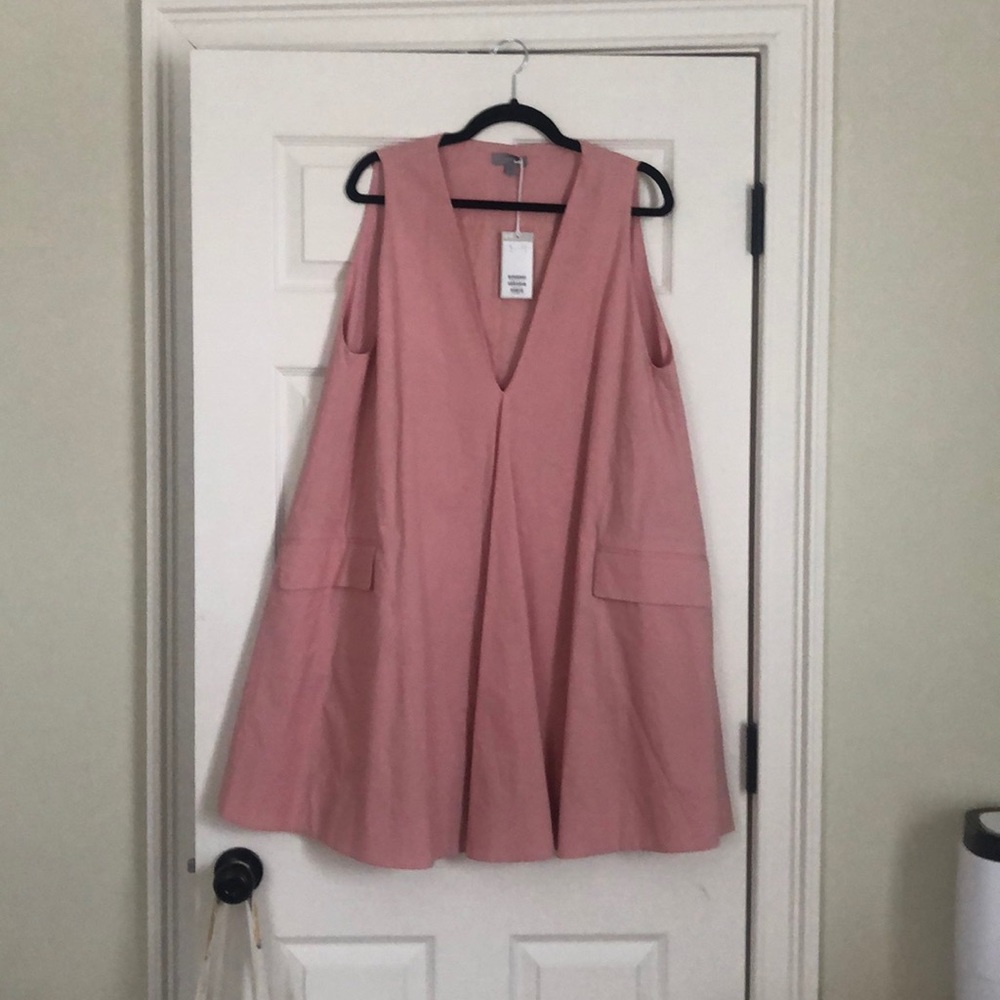 COS Pink trapeze dress